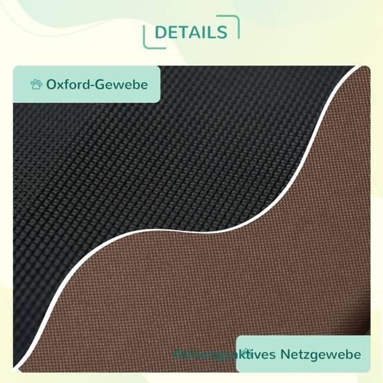 Lit surélevé pour chien Métal Extérieur Avec auvent respirant 92x76x90cm Marron - ComfortXL Outdoor Living - Image 7