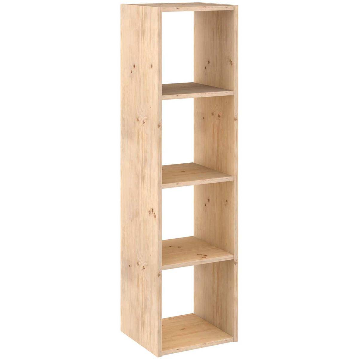 Étagère modulaire en pin massif Dinamic 4 tablettes - Imagen 1