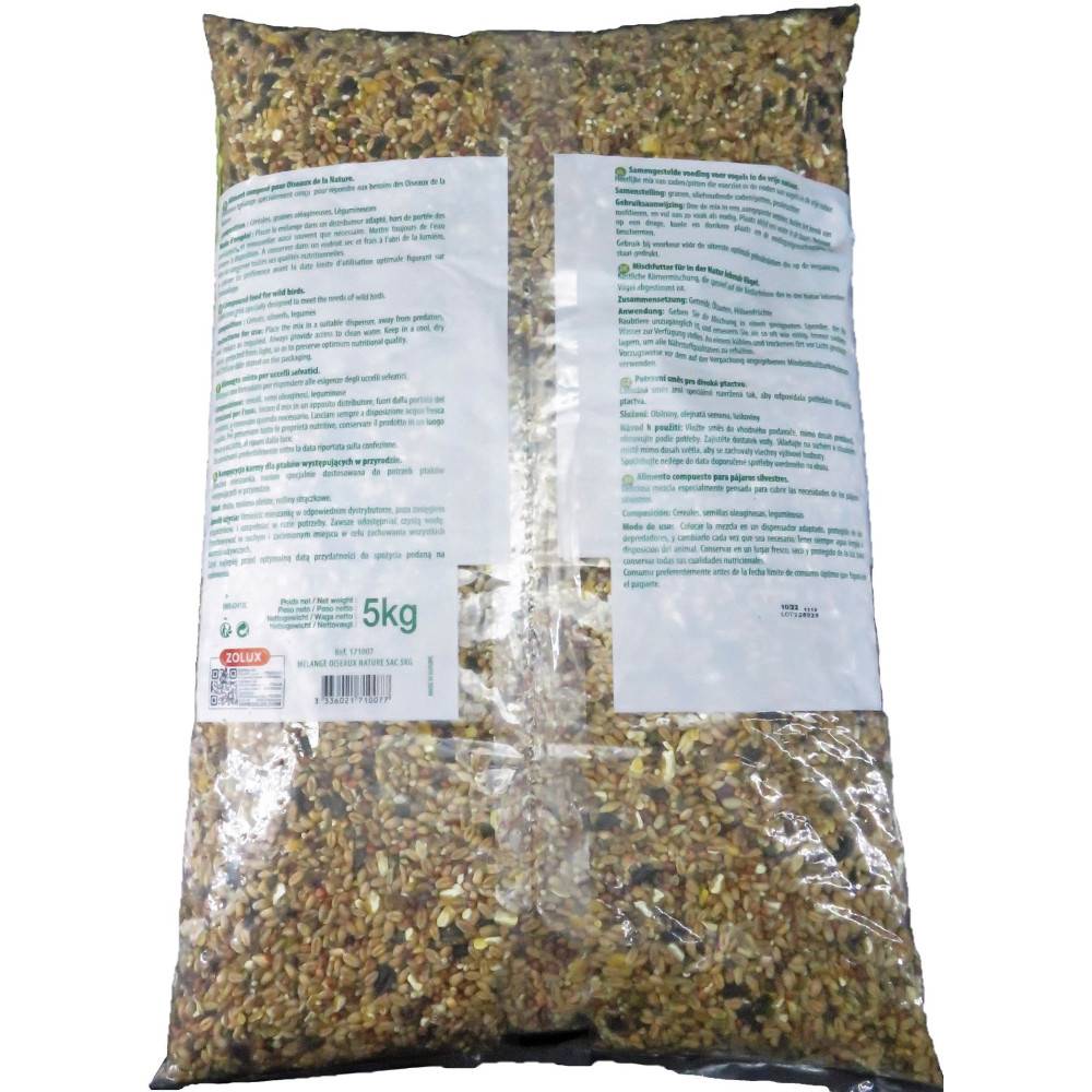 Zolux - Mélange de graines sac 5kg pour oiseaux de jardin - Image 2
