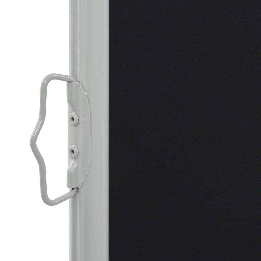 Helloshop26 - Auvent paravent store brise-vue latéral rétractable de patio jardin terrasse balcon protection visuelle écran 100 x 300 cm noir - Imagen 3