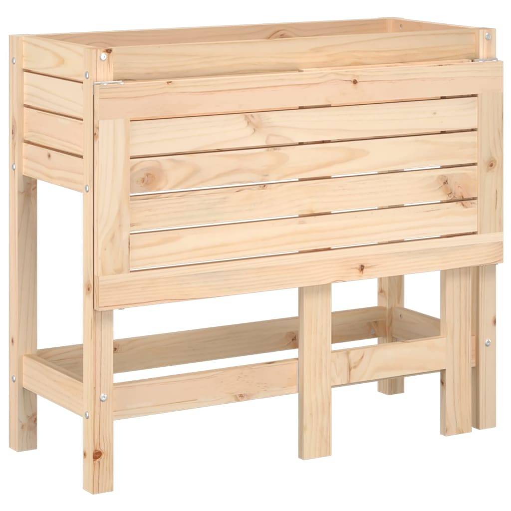 Maison Chic - Jardinière, Bac à fleurs, Pot de fleurs avec dessus de table pliable bois de pin massif - Imagen 8