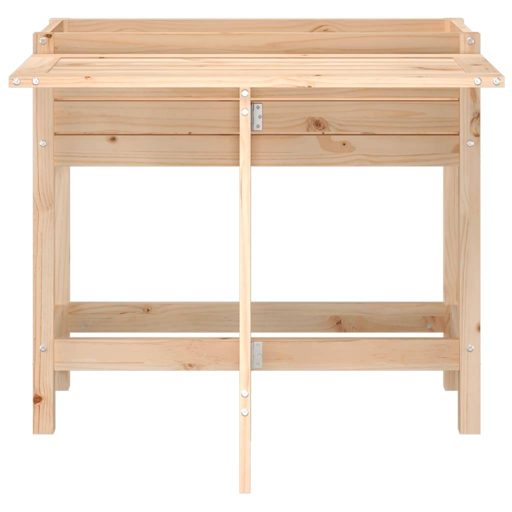 Maison Chic - Jardinière, Bac à fleurs, Pot de fleurs avec dessus de table pliable bois de pin massif - Imagen 4