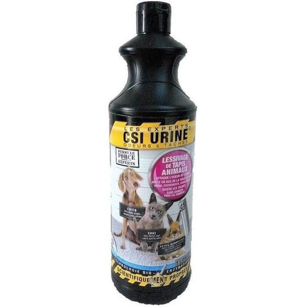 Nettoyant enzymatique pour tapis taches et odeurs d’urine, 1 L - CSI URINE - Image 1