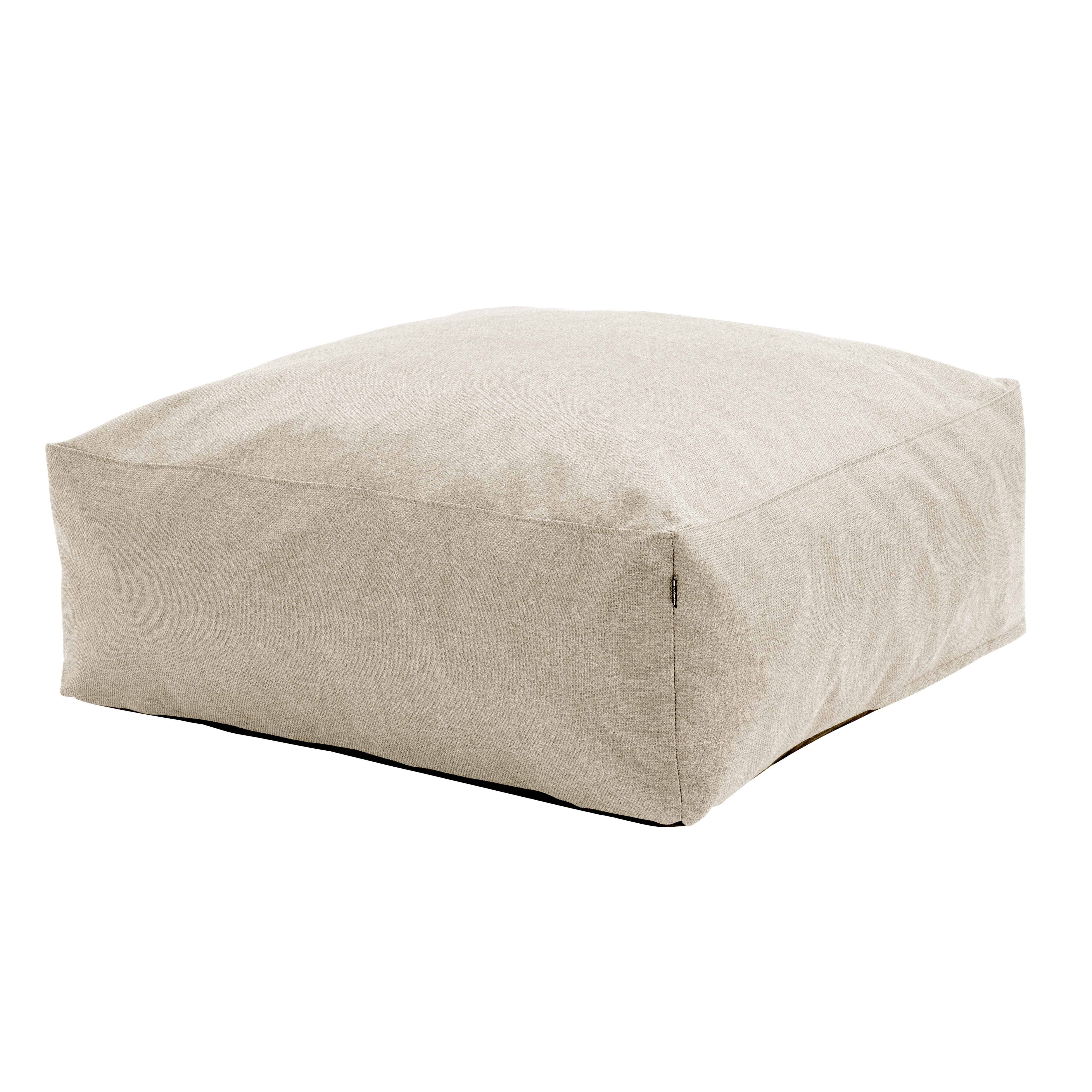 Oviala - Pouf de jardin pour canapé modulable beige Mixi - Oviala - Imagen 2