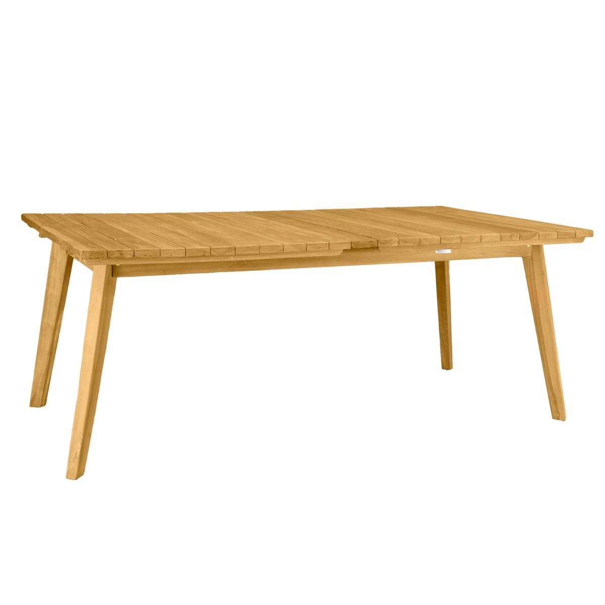Teck'Attitude - Table extensible rectangulaire teck massif 190/290 x 100 cm Flora XL - TECK'Attitude - Imagen 1