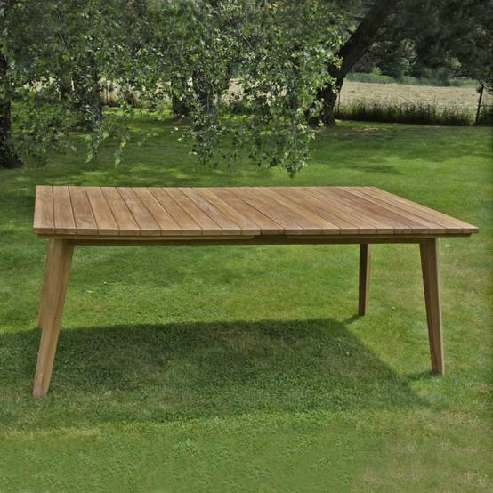 Teck'Attitude - Table extensible rectangulaire teck massif 190/290 x 100 cm Flora XL - TECK'Attitude - Imagen 3