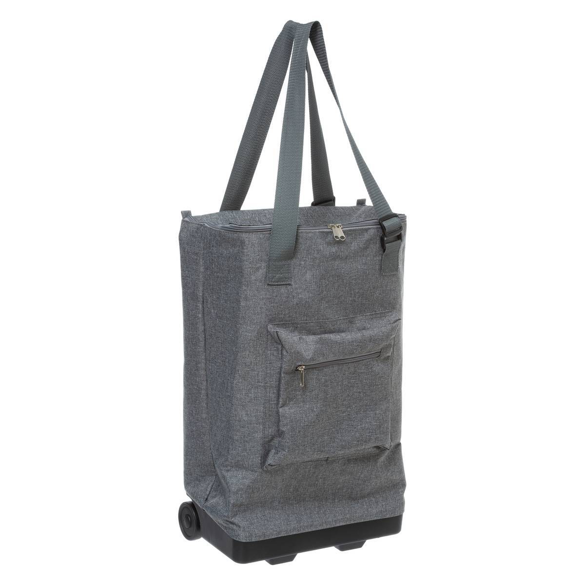 Sac de shopping avec 2 roulettes gris - 5five - Image 1