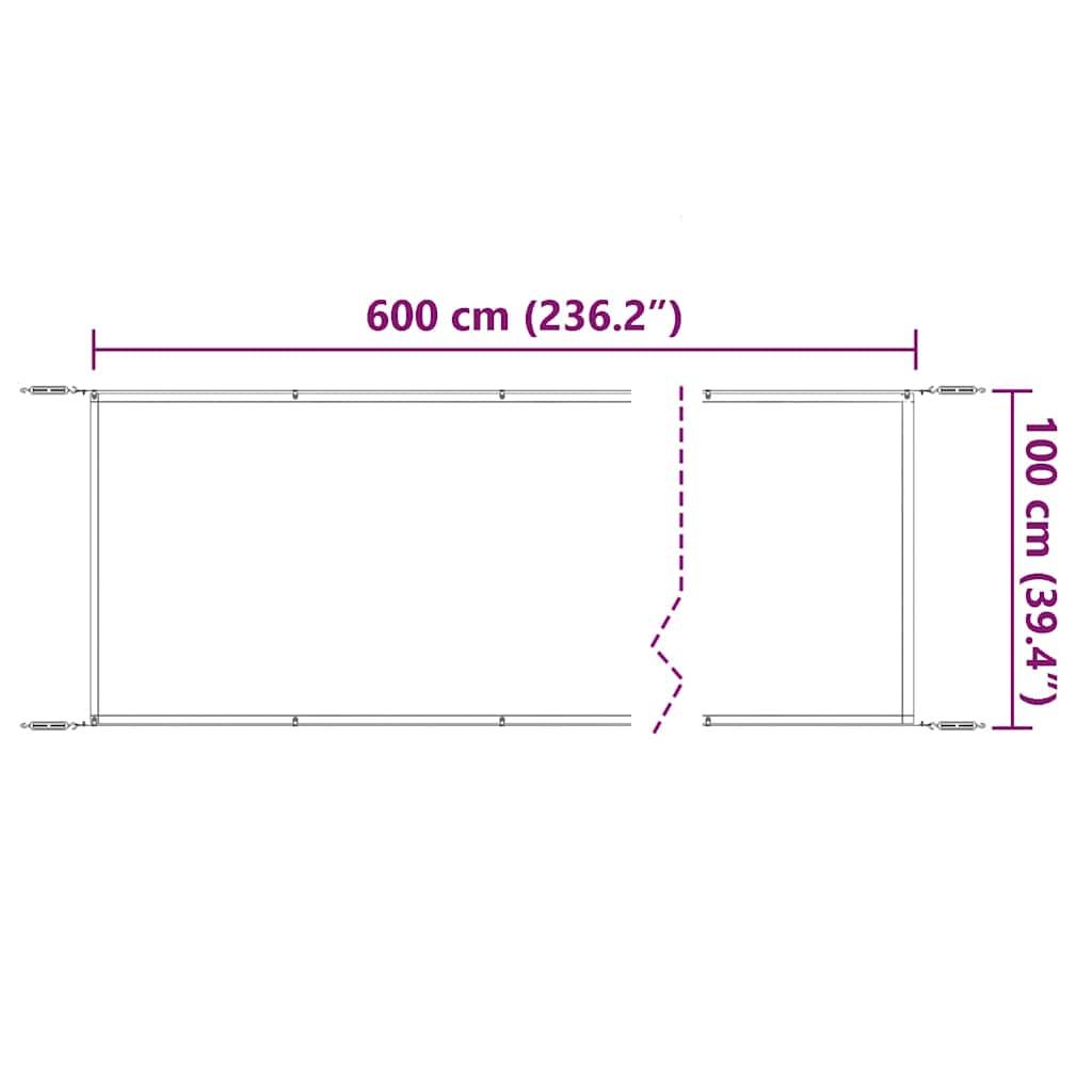 Maison Chic - Store banne | Auvent vertical Vert clair 100x600 cm Tissu oxford Maison Chic - Image 6