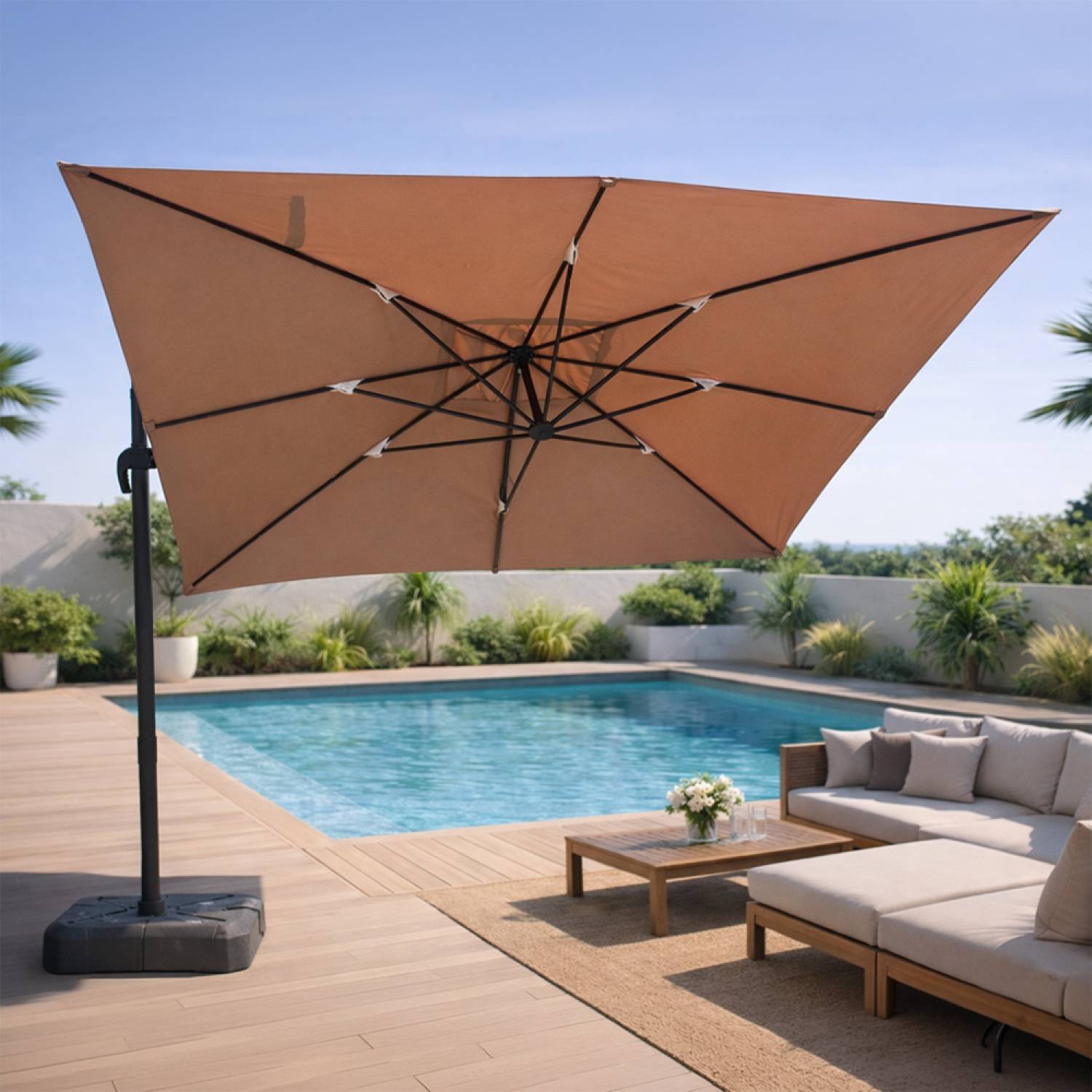 Parasol Rectangulaire 3x4m