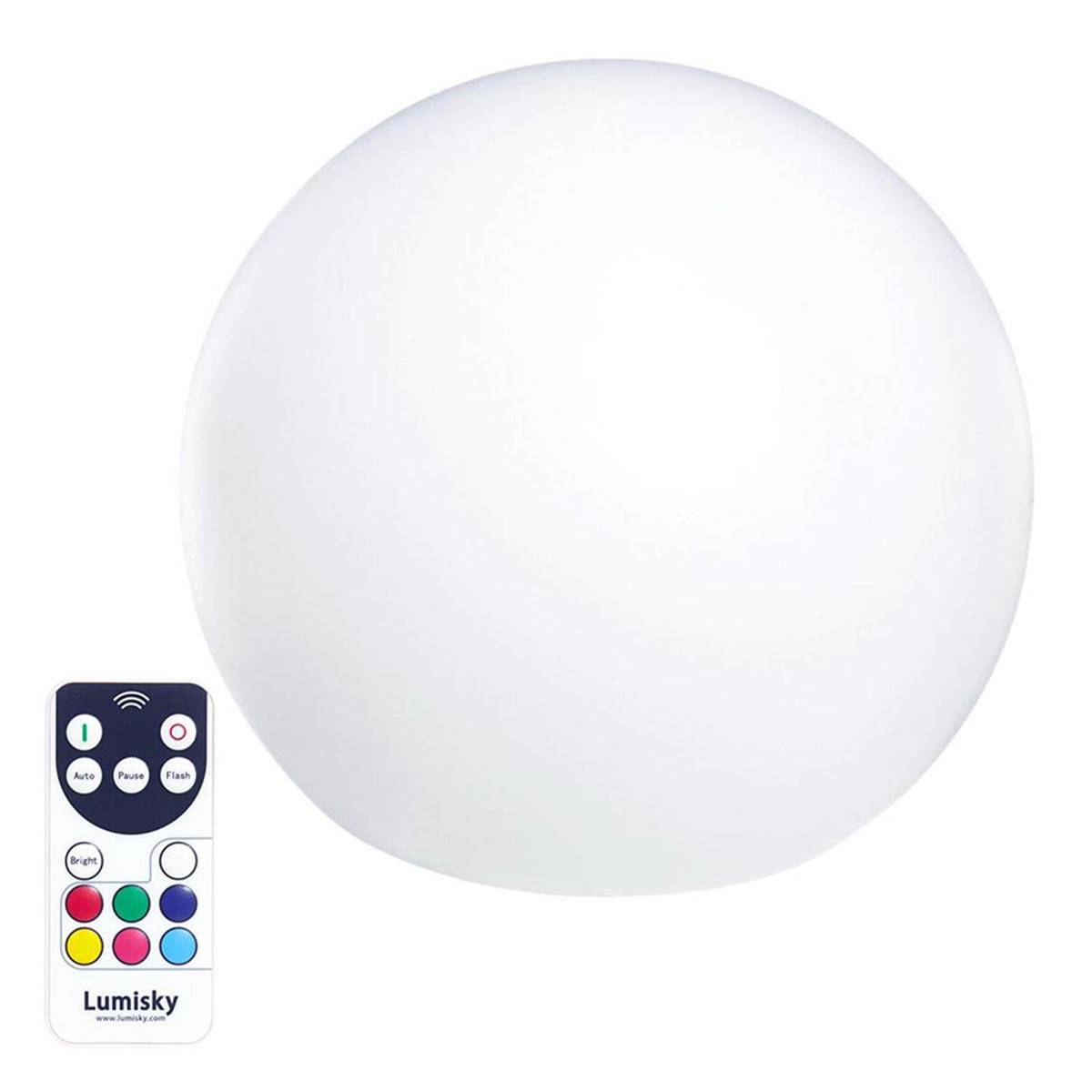 Lumisky - Boule lumineuse sans fil flottante BOBBY D50cm - Imagen 1
