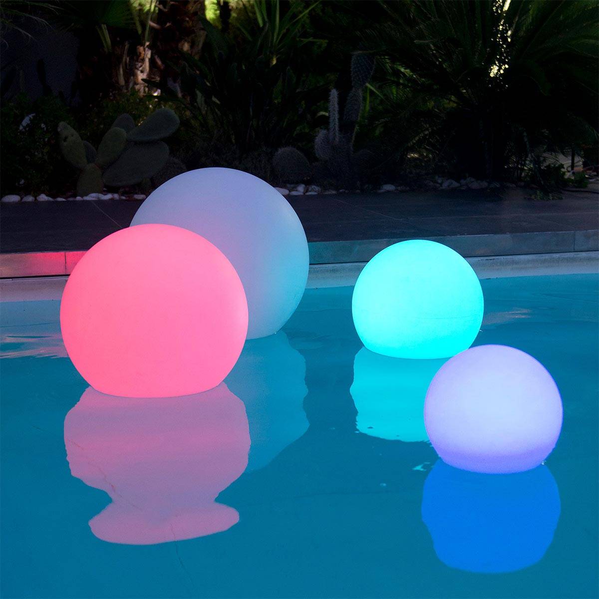 Lumisky - Boule lumineuse sans fil flottante BOBBY D50cm - Imagen 5
