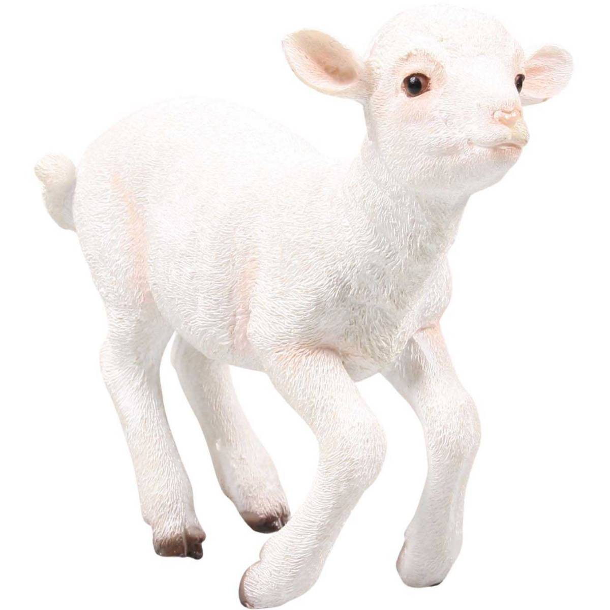 Farmwood Animals - Agneau debout en 20 x 9,5 x 18 cm