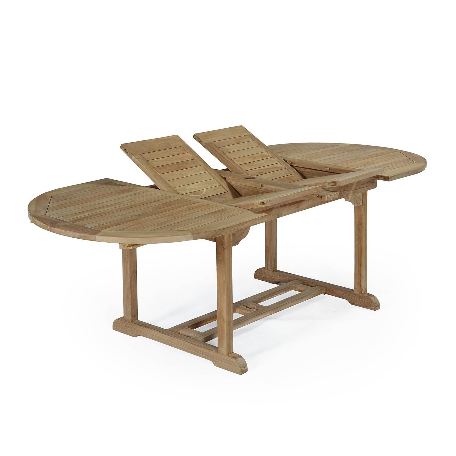 Table extensible ovale teck massif Vérone 160/240 x 100 cm - TECK'Attitude - Imagen 1