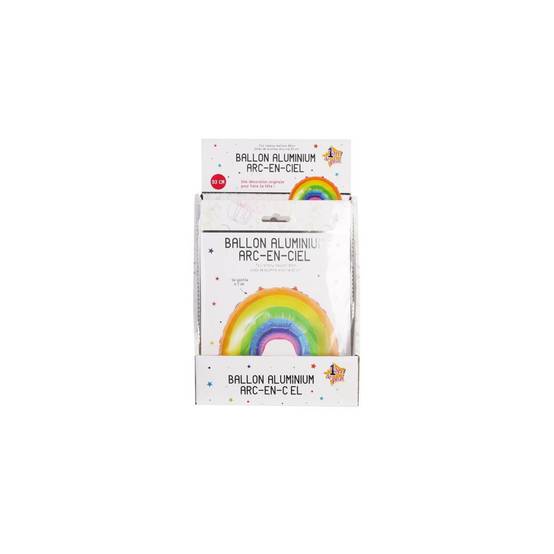 Party Time - Ballon Aluminium "Arc en Ciel" 93cm Multicolore - Image 2