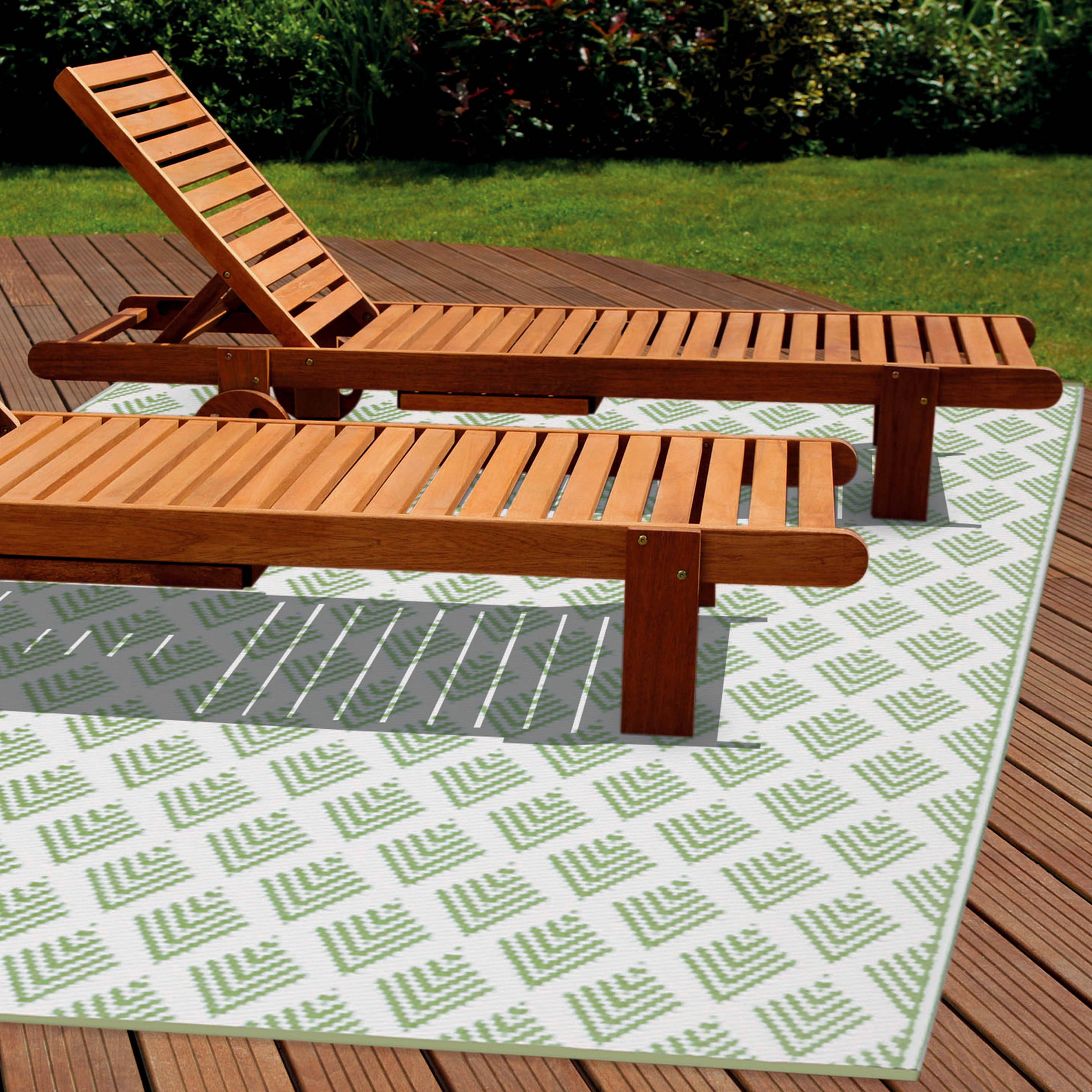 Oviala - Tapis d'extérieur double face en polypropylène tissé 120 x 180 cm - Oviala - Imagen 3