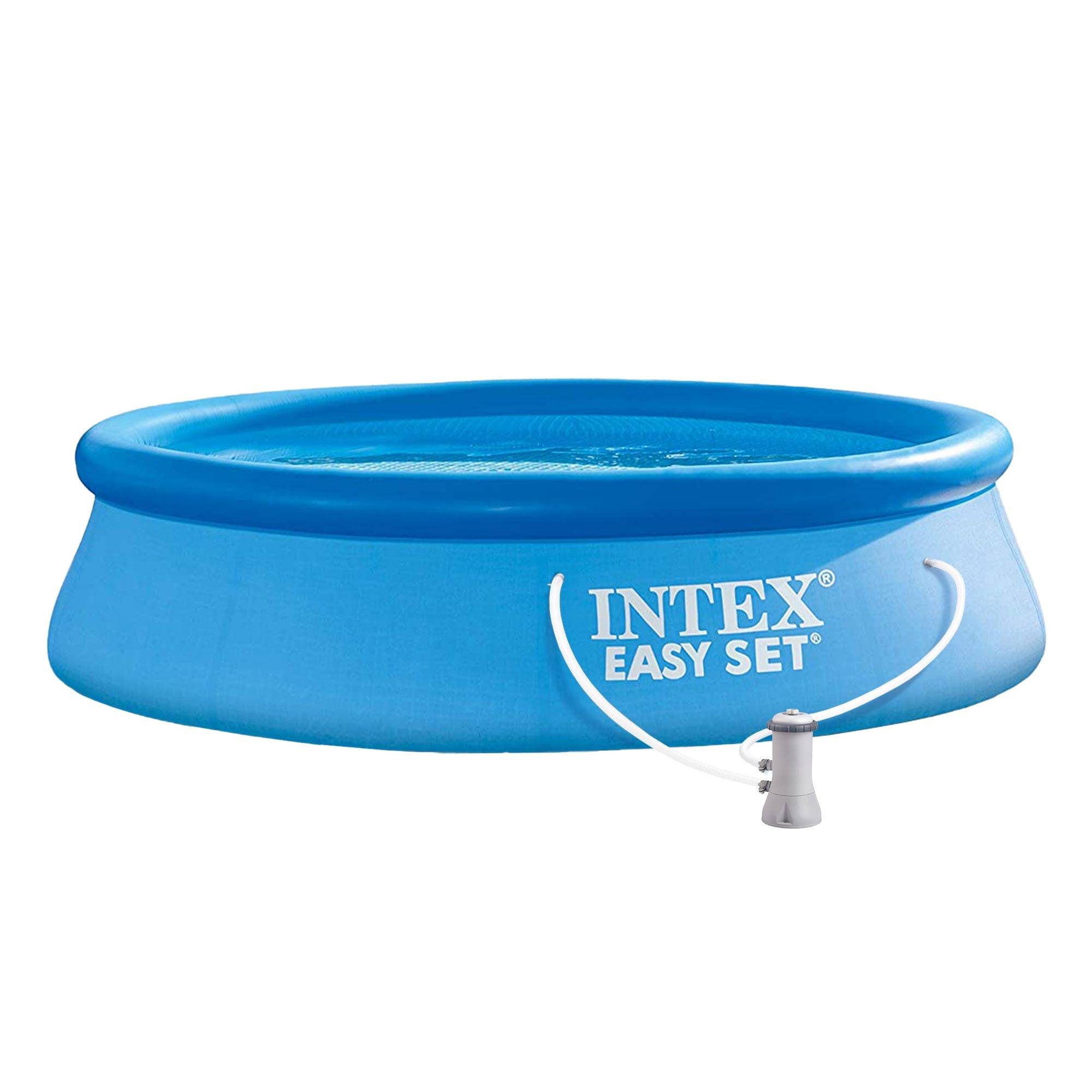 Ecd-Germany - Intex Piscine gonflable familiale/enfants autoportante avec epurateur 366x76 cm - Imagen 1