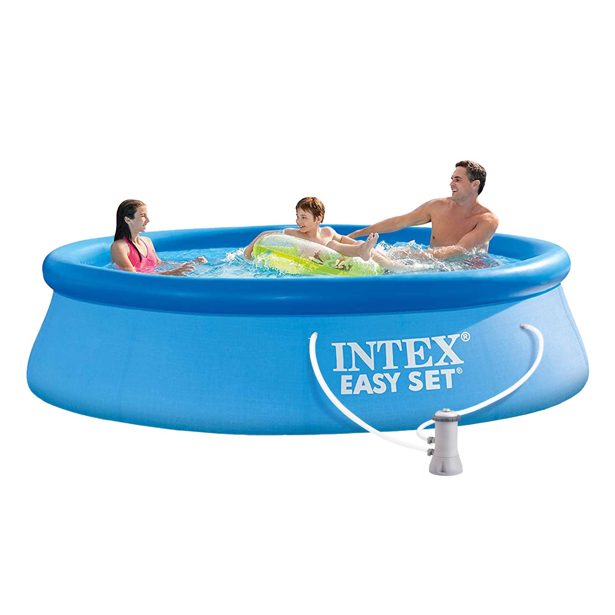 Ecd-Germany - Intex Piscine gonflable familiale/enfants autoportante avec epurateur 366x76 cm - Imagen 6