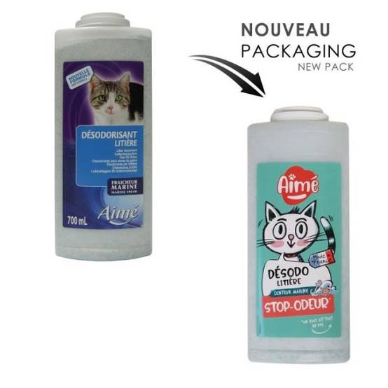 AIME Désodorisant pour litiere marine 700ml - Pour chat - Image 5