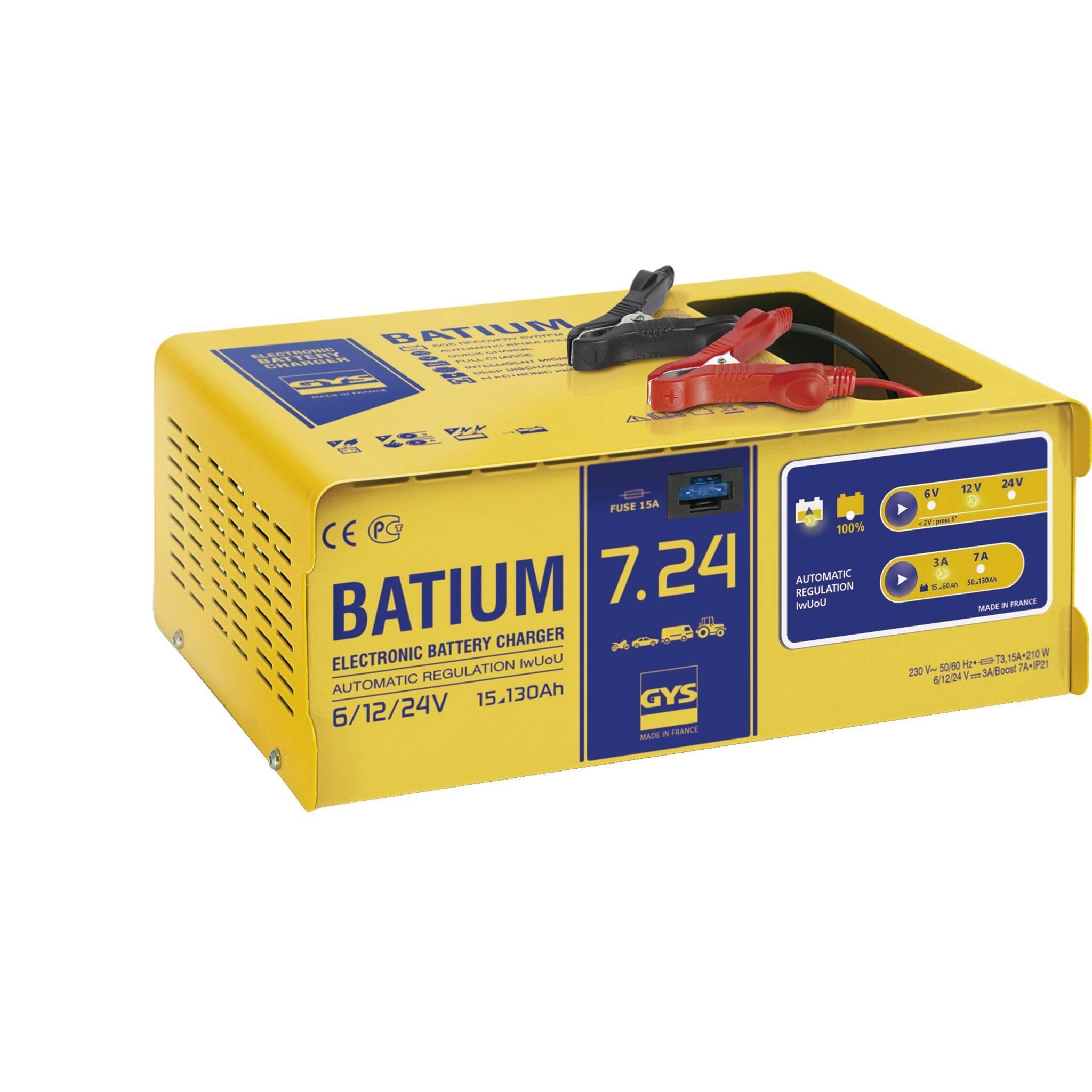 Chargeur batterie automatique BATIUM 7.24 - 024502 - GYS - Image 1