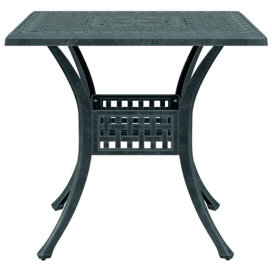 Table de jardin aluminium coulé vert 80 x 80 x 75 cm - PANGIVO - Image 5