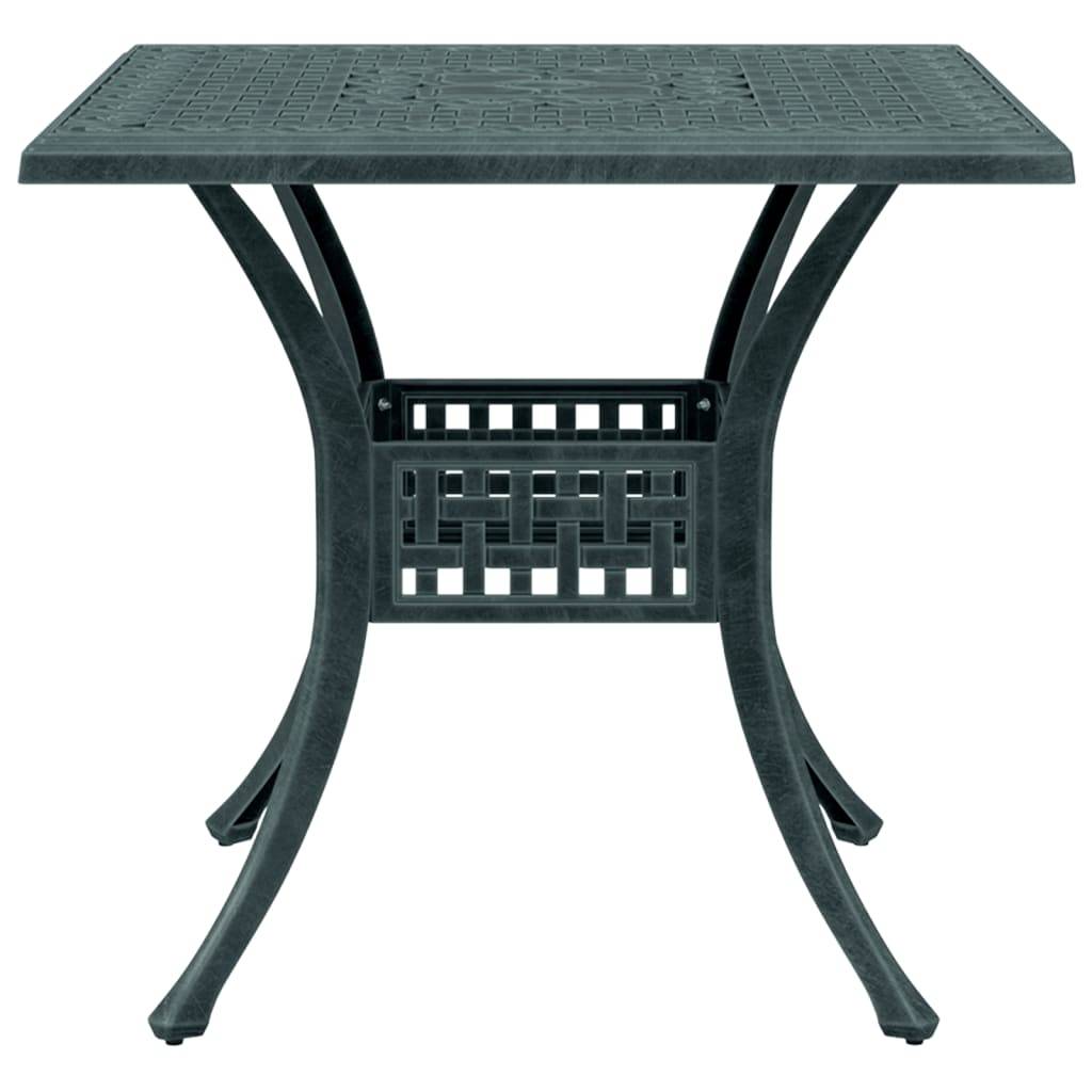 Table de jardin aluminium coulé vert 80 x 80 x 75 cm - PANGIVO - Image 5