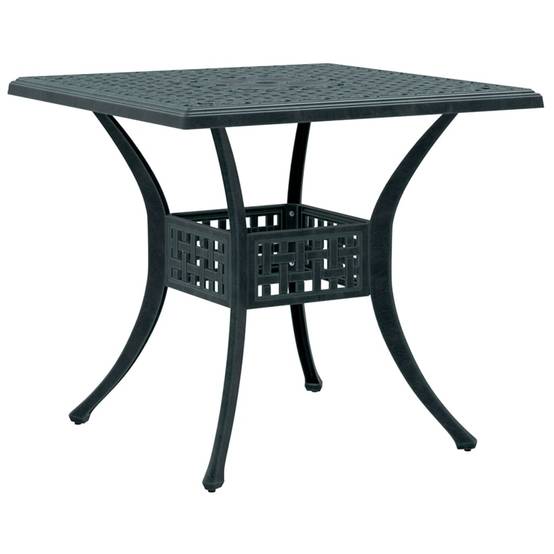 Table de jardin aluminium coulé vert 80 x 80 x 75 cm - PANGIVO - Image 2