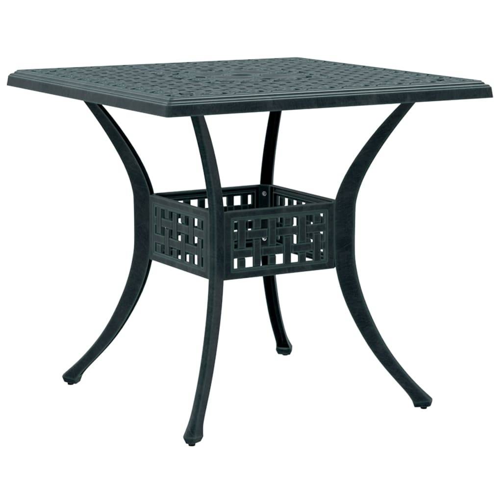 Table de jardin aluminium coulé vert 80 x 80 x 75 cm - PANGIVO - Image 2