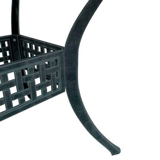 Table de jardin aluminium coulé vert 80 x 80 x 75 cm - PANGIVO - Image 10