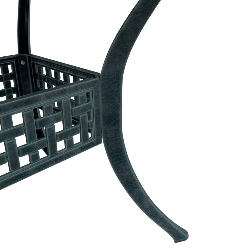 Table de jardin aluminium coulé vert 80 x 80 x 75 cm - PANGIVO - Image 10