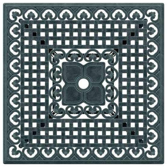 Table de jardin aluminium coulé vert 80 x 80 x 75 cm - PANGIVO - Image 8