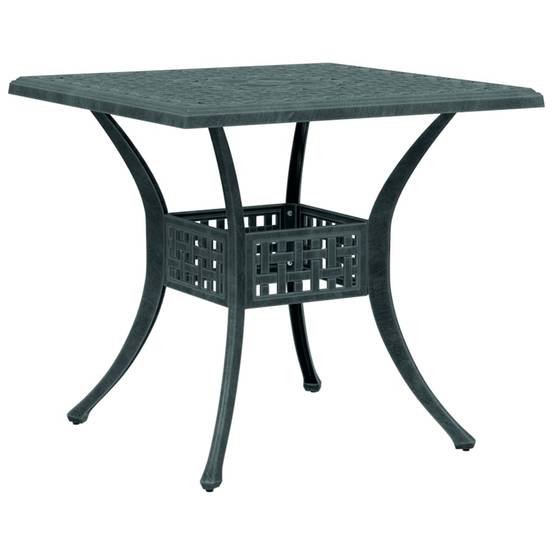 Table de jardin aluminium coulé vert 80 x 80 x 75 cm - PANGIVO - Image 7