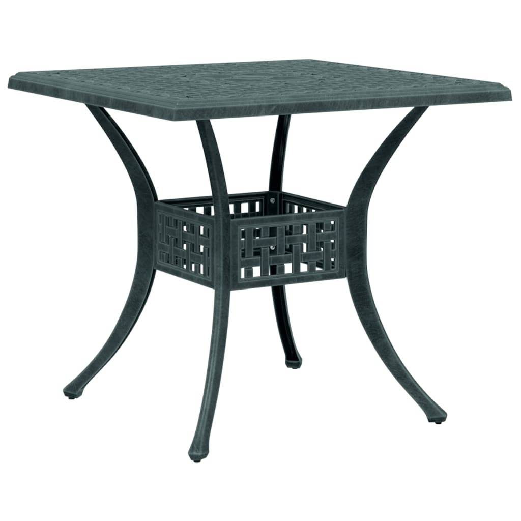 Table de jardin aluminium coulé vert 80 x 80 x 75 cm - PANGIVO - Image 7