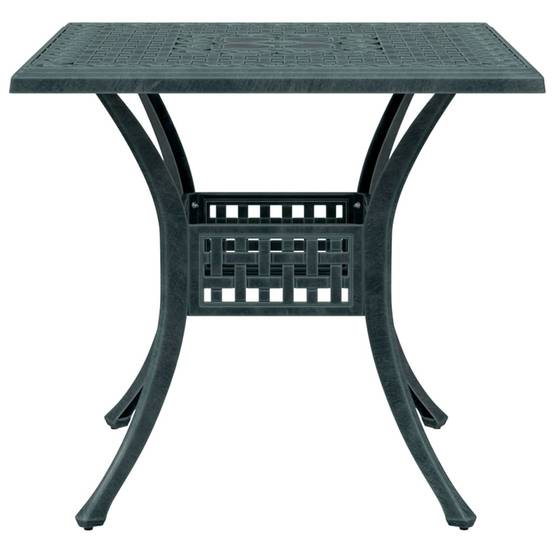 Table de jardin aluminium coulé vert 80 x 80 x 75 cm - PANGIVO - Image 6