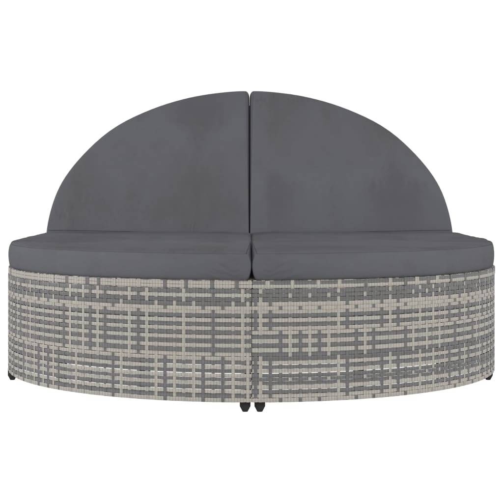 Prolenta Premium - Chaise longue pliante/transat Cecily Gris 198 X 138 X 28 cm - P87209G - Image 3