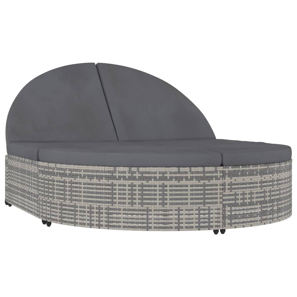Prolenta Premium - Chaise longue pliante/transat  Cecily Gris  198 X 138 X 28 cm  - P87209G - Image 2