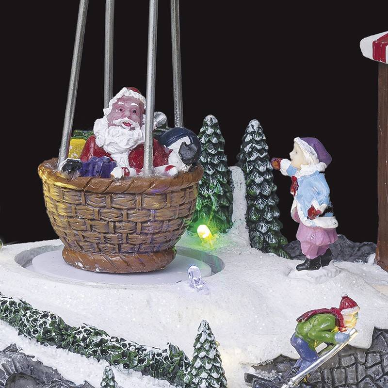 Feeric Christmas - Village lumineux montgolfière 9 LED H.26cm - Feeric Lights & Christmas - Imagen 5