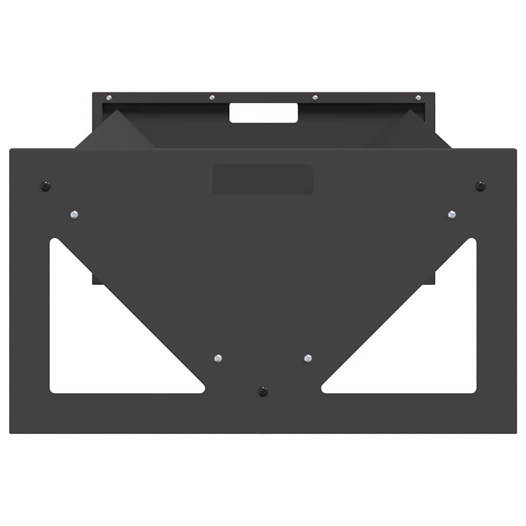 ComfortXL - Auge Bétail Acier 10kg Mangeoire Sol Jardin Ferme Noir - ComfortXL Outdoor Living - Image 6