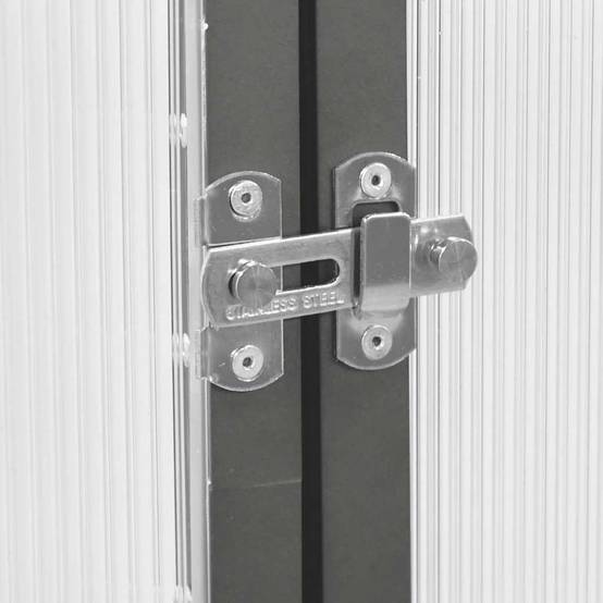 ComfortXL - Serre de Jardin Aluminium Polycarbonate Culture Plantes 169x169x195cm Anthracite - ComfortXL Outdoor Living - Image 7