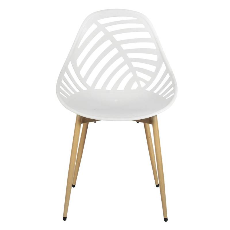 Lot de 4 chaises d\'extérieur Alameda - Blanc - Fauteuils de Jardin - Image 3
