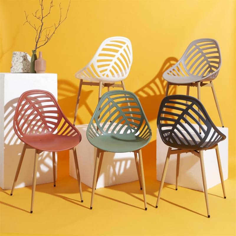 Lot de 4 chaises d\'extérieur Alameda - Blanc - Fauteuils de Jardin - Image 7