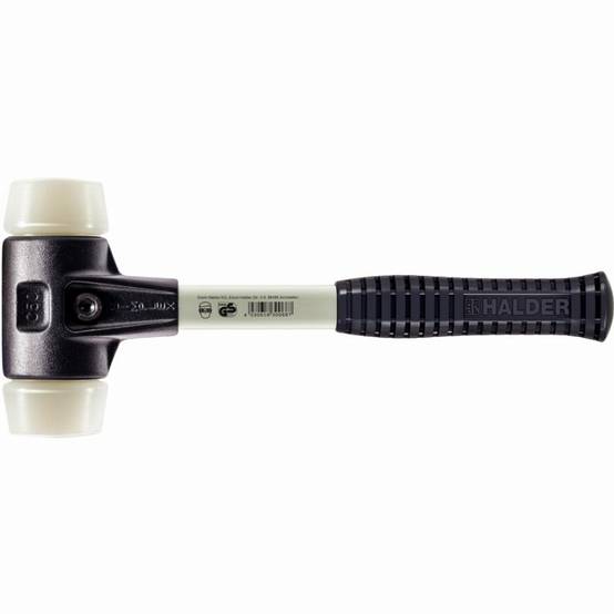 Maillet HALDER SIMPLEX Nylon avec boîtier en fonte malléable renforcée et manche en fibre de verre - D=40 mm - 3708.040
