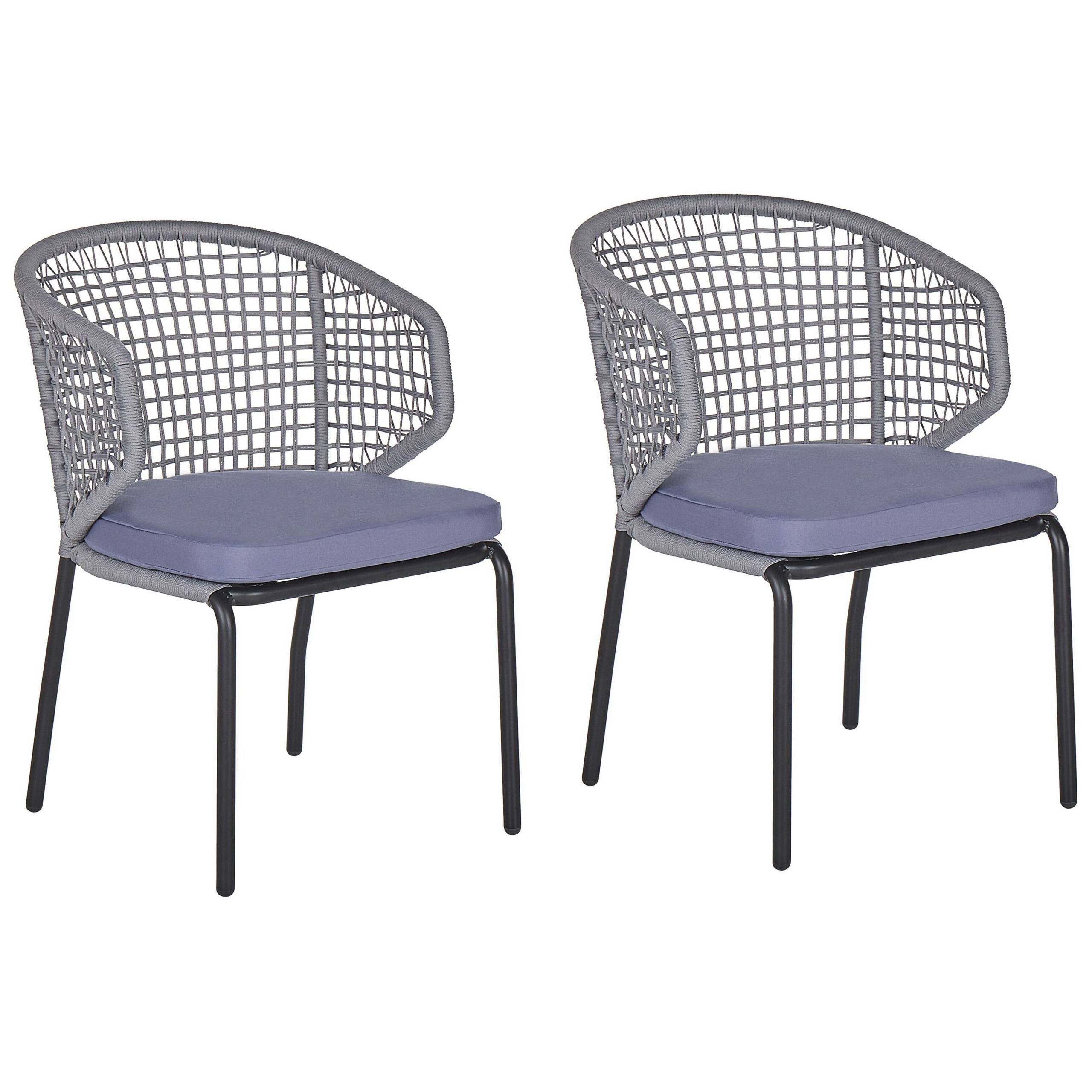 Chaise de jardin Aluminium Gris PALMI - Beliani - Image 1