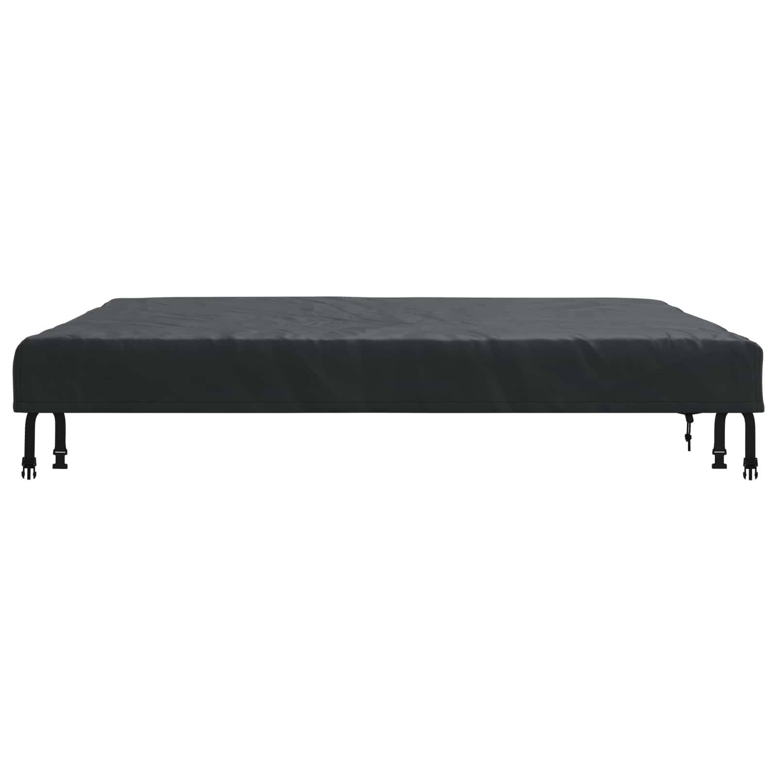 Housse de table tissu noir 122 x 122 x 15 cm, Poids:1.07kg - PANGIVO - Image 7
