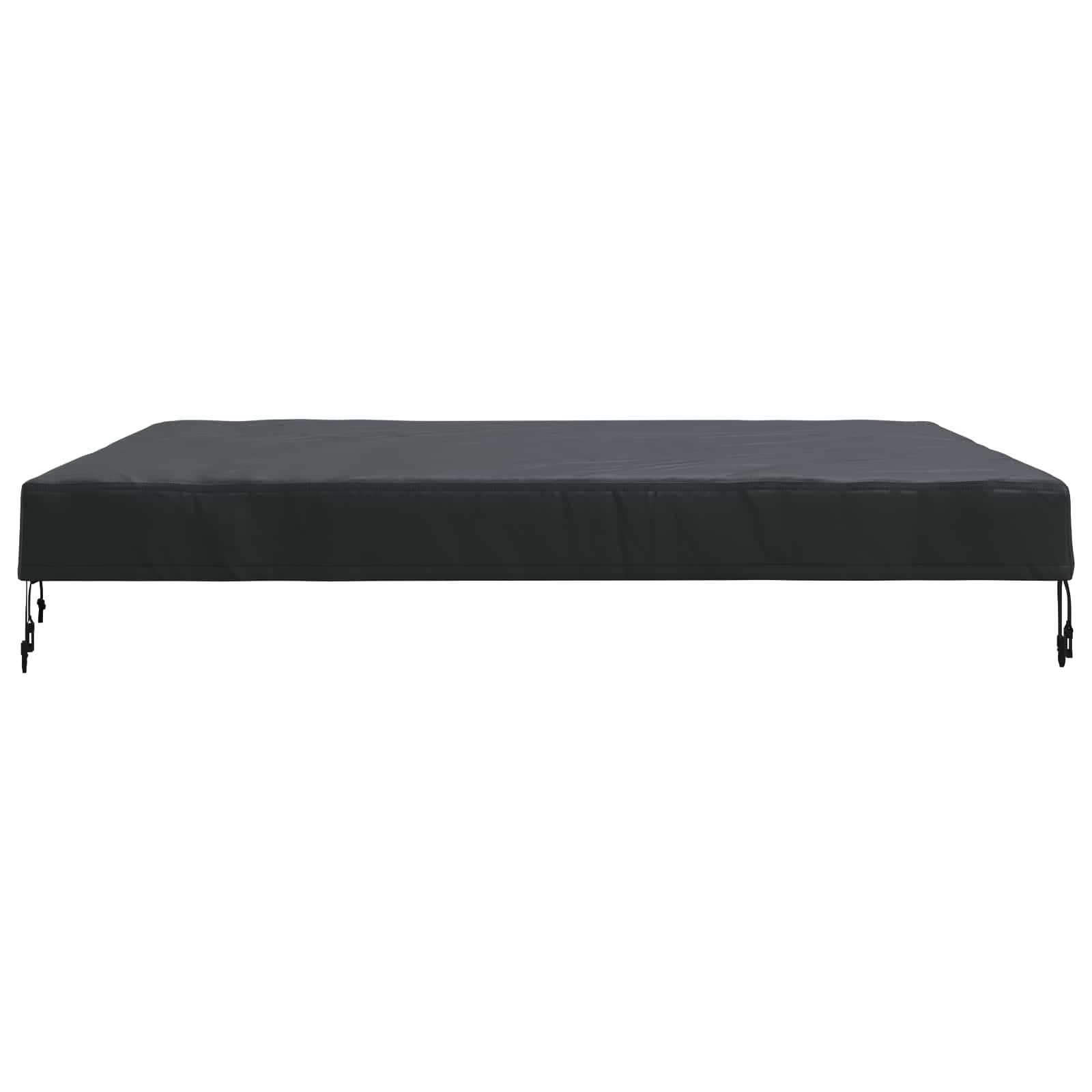 Housse de table tissu noir 122 x 122 x 15 cm, Poids:1.07kg - PANGIVO - Image 5