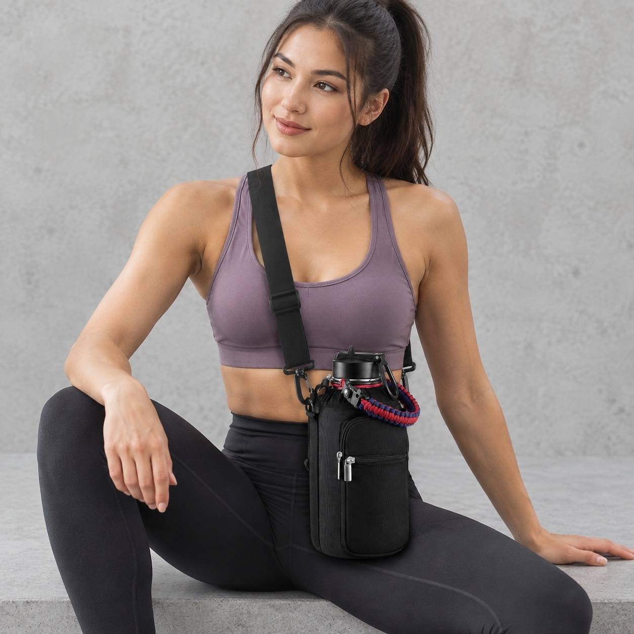 Bouteille Isotherme Acier Inoxydable Double Paroi Étanche 2 Couvercles pour Boissons Gazeuses Sport - Image 7