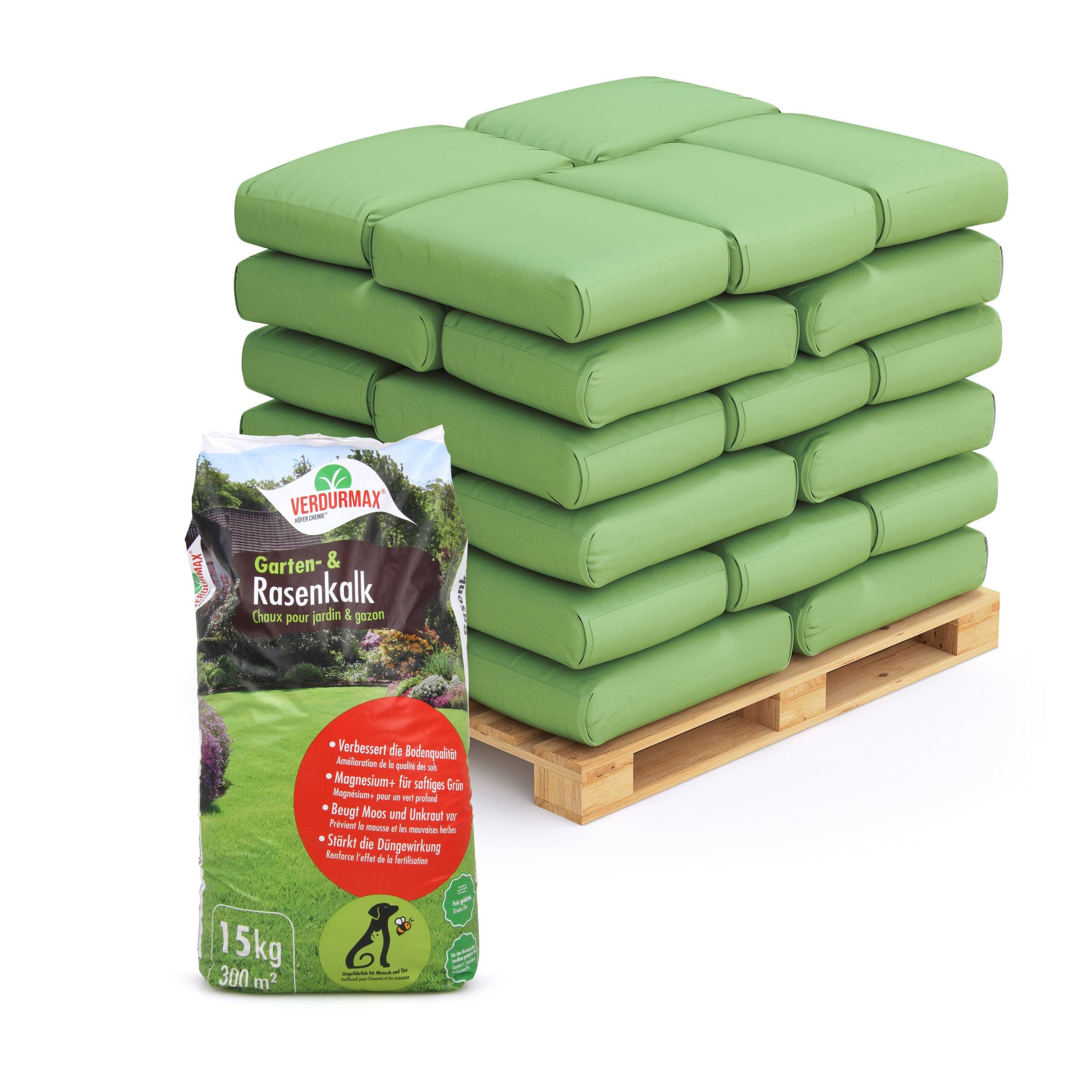 15 kg VERDURMAX® Chaux pour jardin et pelouse  x 66