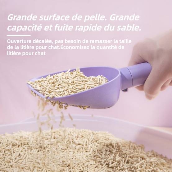Pelle à Litière Pour Chats avec Support et Sacs Durable Facile à Nettoyer - Lytech - Image 5