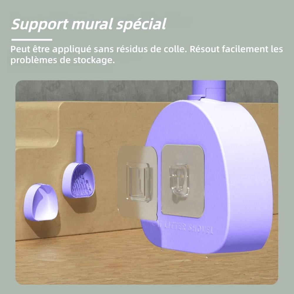 Pelle à Litière Pour Chats avec Support et Sacs Durable Facile à Nettoyer - Lytech - Image 3