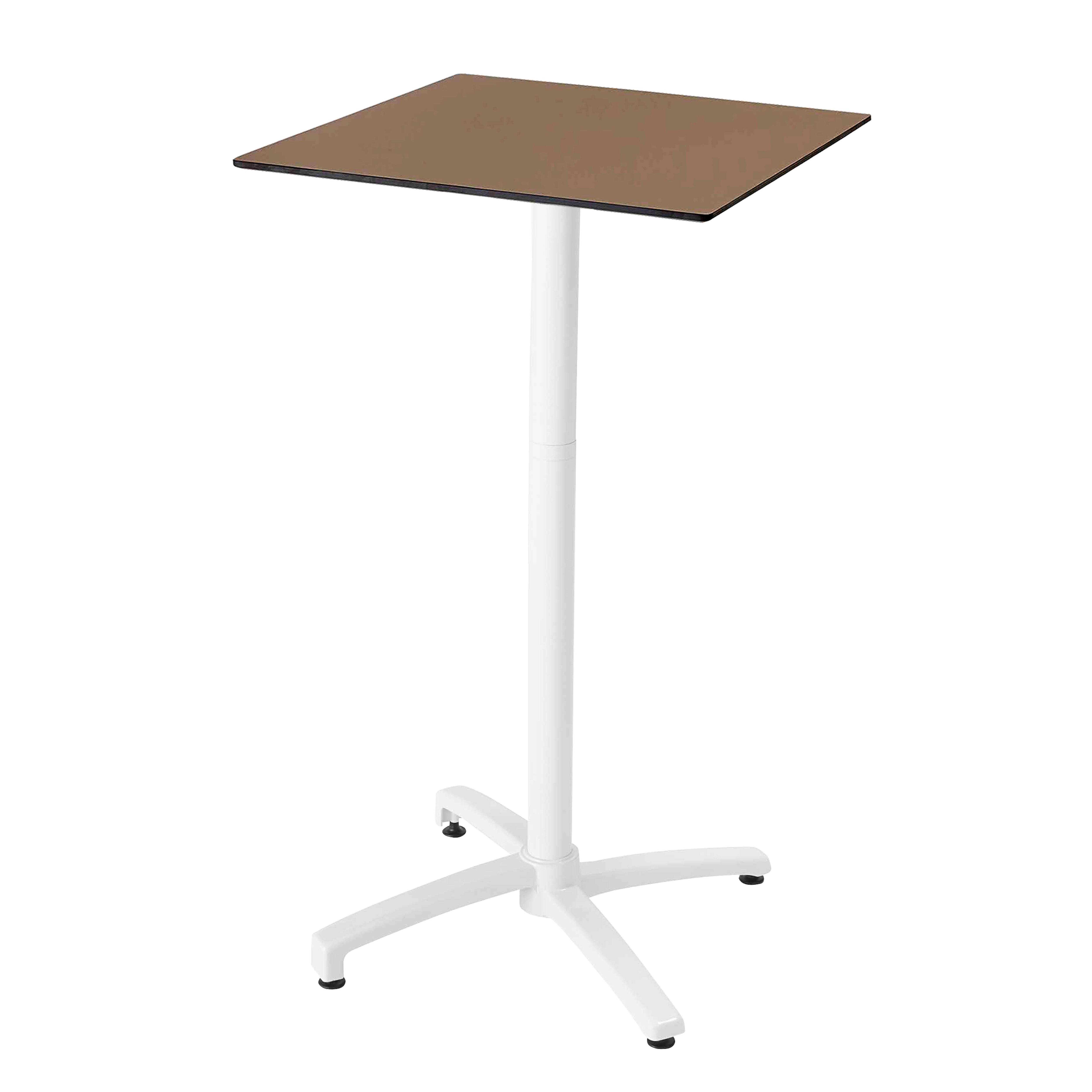 Oviala - Table haute de terrasse 60 x 60 cm inclinable stratifié taupe Opéra - Oviala - Imagen 1