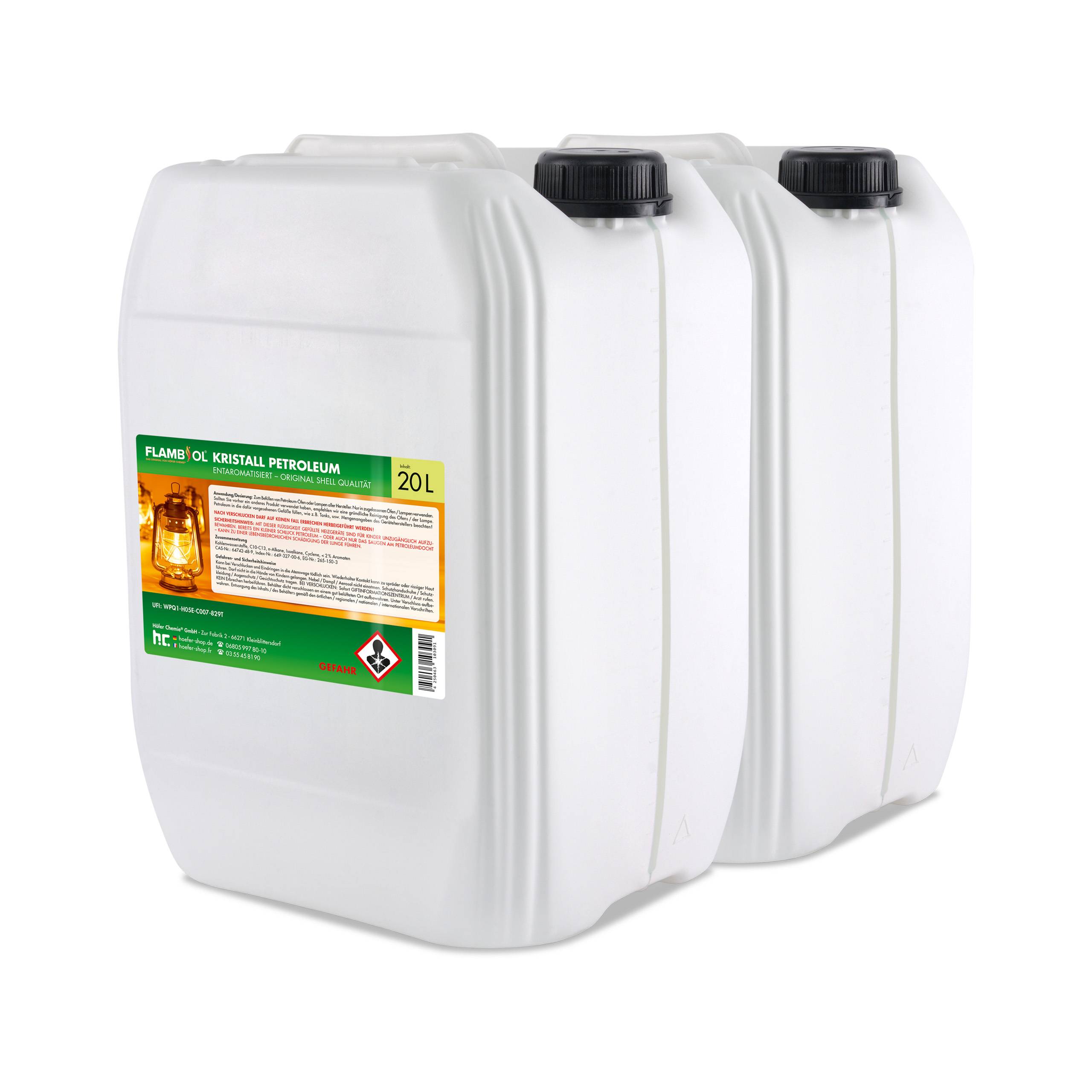 Pétrole de chauffage FLAMBIOL® en bidon de 20 L x 3 - Image 5